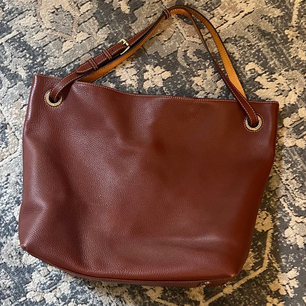 Dooney & Bourke Rich Brown Leather Tote